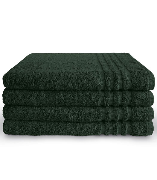 Handdoek 70 x 140 cm Donker Groen - 10 stuks