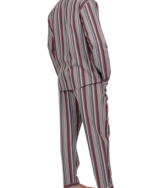 Tenue d'intérieur pyjama pantalon Garnet Stripes gris