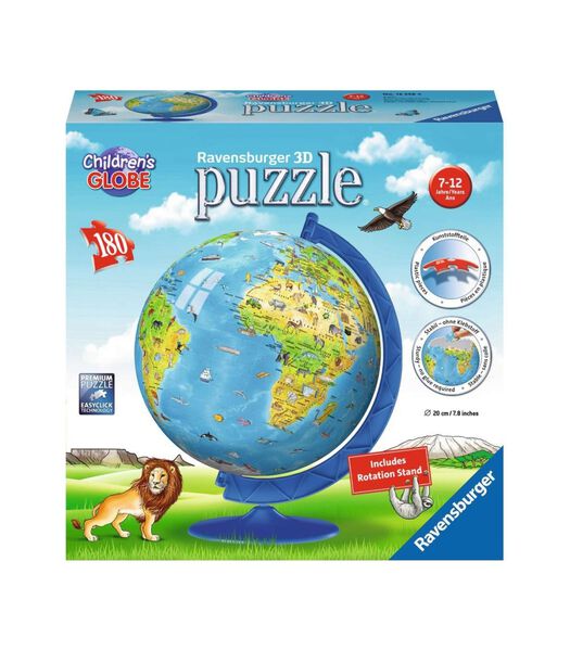 3D puzzel XXL Kinder Werelbol engelstalig - 180 stukjes