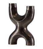Chandelier en forme de X - Aluminium - Noir - 30x20x8 cm - Don image number 1