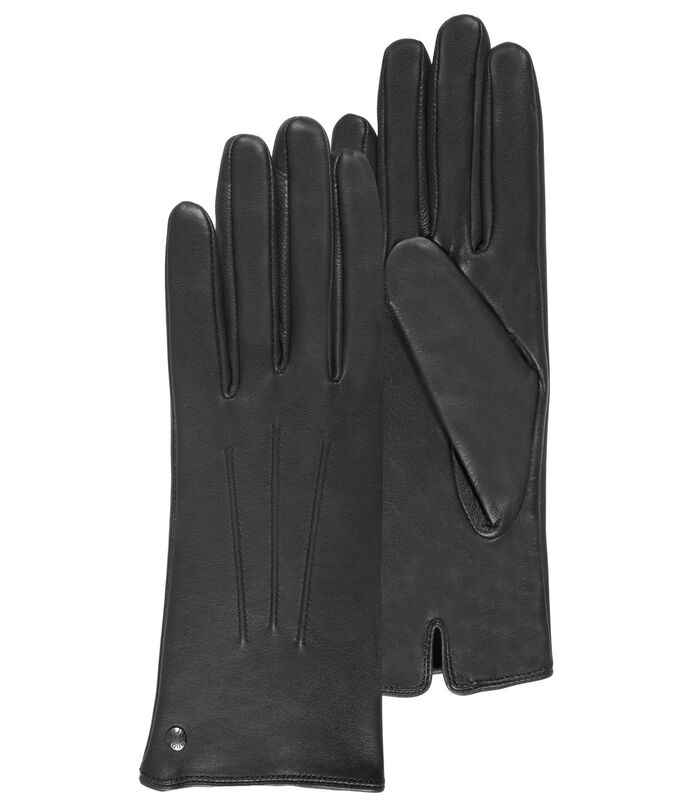 Achetez ISOTONER Gants femme tactiles cuir 3 baguettes Noir chez   pour 66.05 EUR. EAN: 3231760445030
