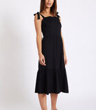 LOU PEACHY zwarte strappy maxi jurk image number 1