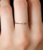Ring 'Solitaire Pure' geelgoud en diamanten image number 1