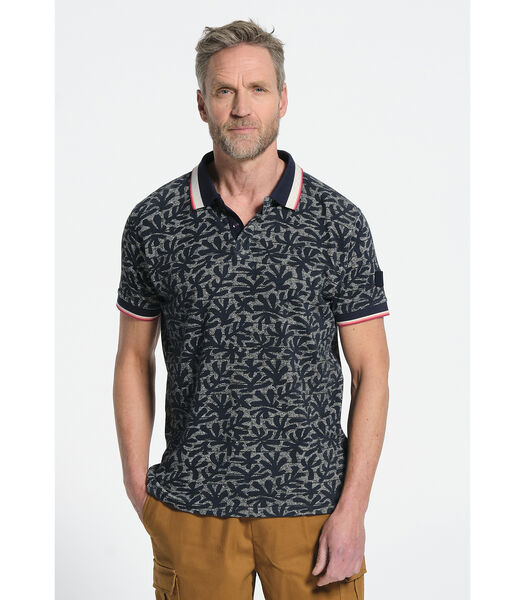 Polo shirt met korte mouwen met koraalprint