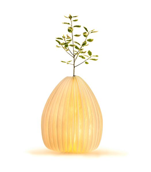 Smart Vase Light Lampe - Vase - Rechargeable  - Bambou
