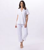 Katoen pyjamashort met knoopsluiting AMORE 706 image number 0