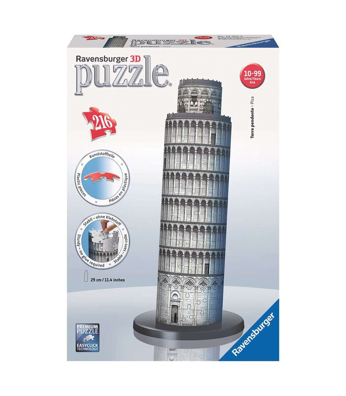 3D puzzel gebouw Toren van Pisa - 216 stukjes image number 2