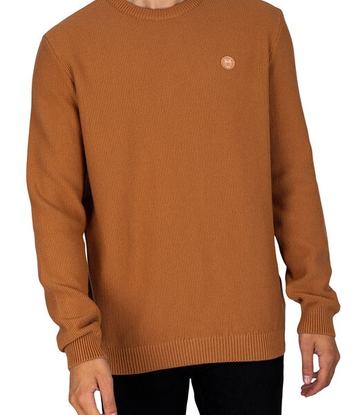KnowledgeCotton Apparel Sweater Marron