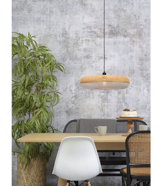 Hanglamp Palawan - Bamboe/Wit - Ø60cm