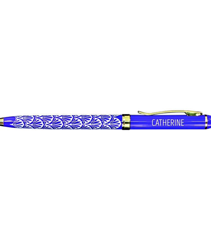 Fijne pen in gelakt metaal violet - Catherine image number 0