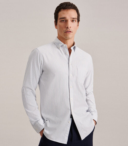 Chemise casual Regular Fit Manche longue A Rayures