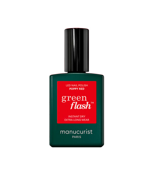 MANUCURIST - Green Flash Led Vernis À Ongles Poppy Red 15ml