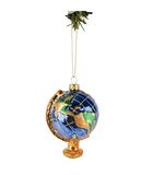 Boule de Noël  Globe du Monde 11 cm image number 3