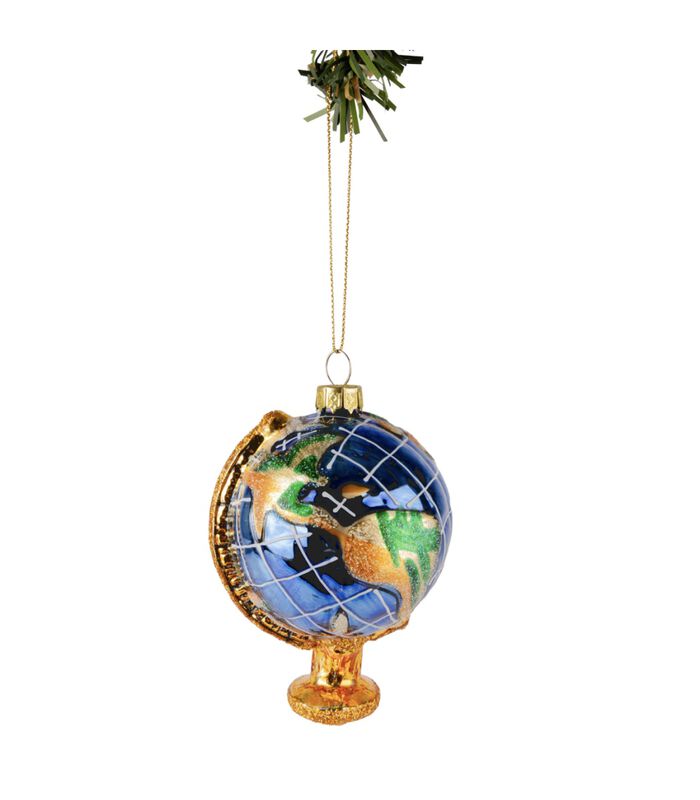 Boule de Noël  Globe du Monde 11 cm image number 3