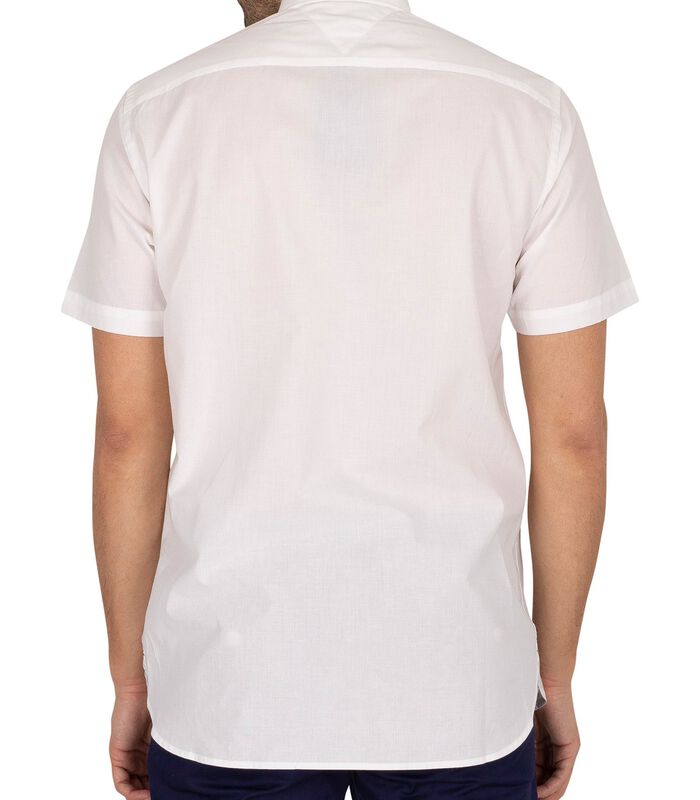 Natuurlijk zacht popeline overhemd met korte mouwen image number 2