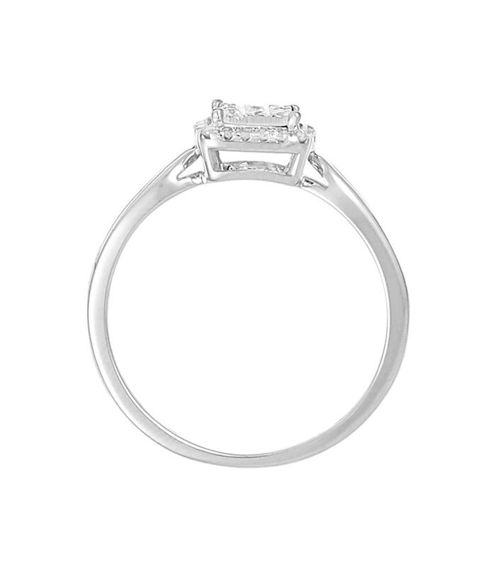 Ring "L'amour au carré" Witgoud en diamanten image number 2