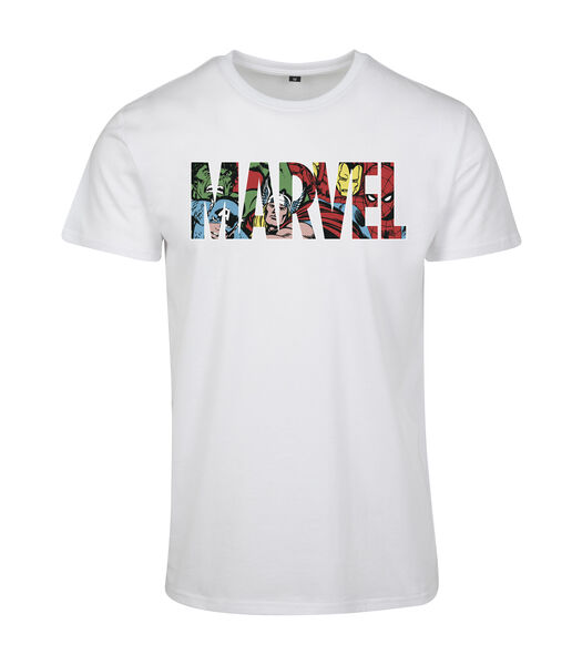 T-shirt marvel logo character
