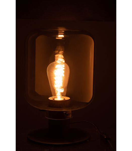 Standing Jar - Lampe à poser - verre - transparent - noir