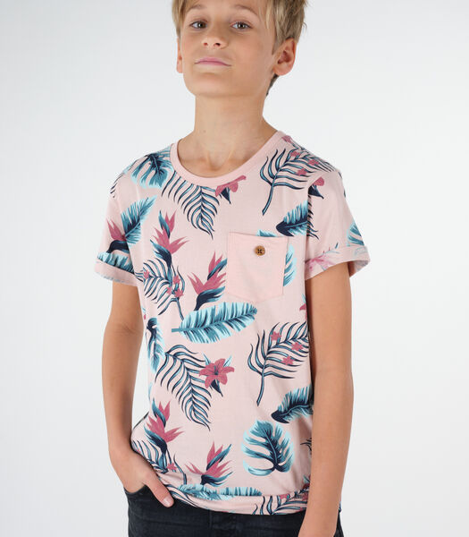 NUBIE - T-shirt met tropische print