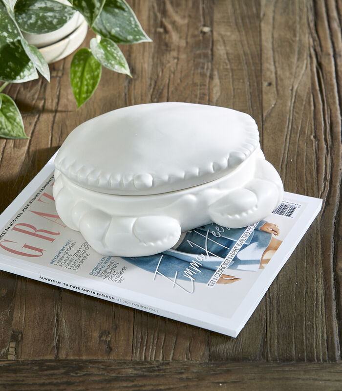 Marine Crab - Pot de décoration homard en céramique avec couvercle image number 2
