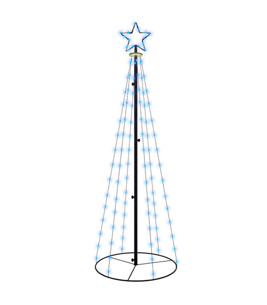 arbre de Noël cône Couleur de la lumière : Bleu
