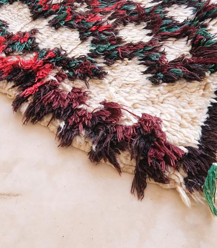 Marokkaans berber tapijt pure wol 164 x 74 cm image number 1