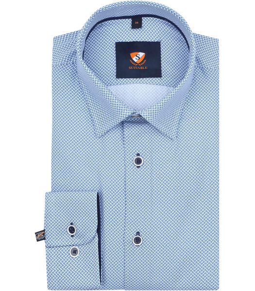 Suitable Shirt 261-4 Blue Print