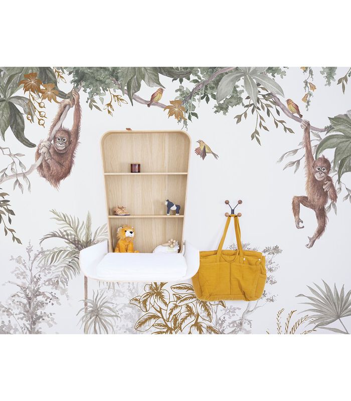 UTAN - Behang wanddecoratie - Jungle apen decor image number 0