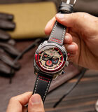 Heren quartz chronograaf horloge - Lederen band - Datum - Hawker Hunter image number 3