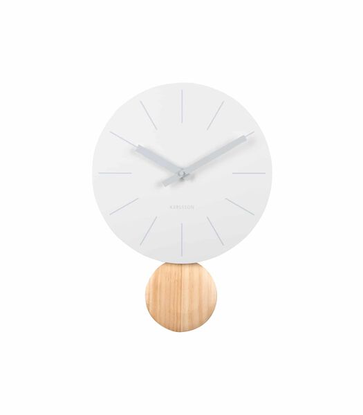 Horloge murale Arlo Pendulum - Blanc - Ø30cm