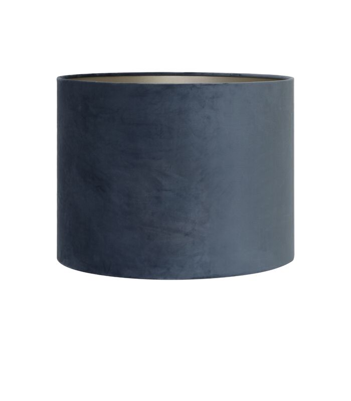 Lampe de table Lutika/Velours - Noir/Dusky Blue - Ø30x67cm image number 3
