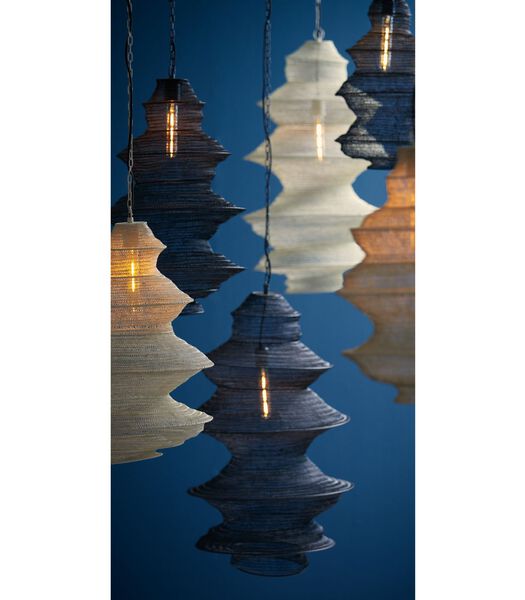 Hanglamp Nakisha - Grijs - Ø31cm