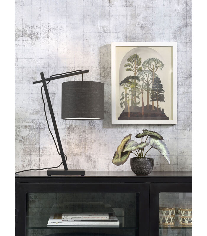 Tafellamp Andes - Bamboe Zwart/Donkergrijs - 30x18x46cm image number 1
