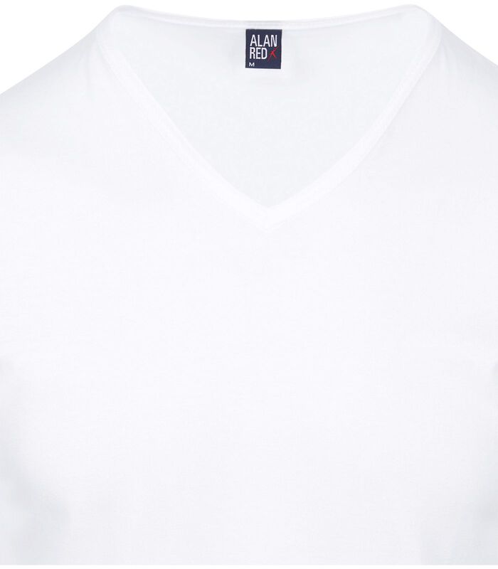 Vermont T-Shirt V-Hals Wit 5 pack image number 3