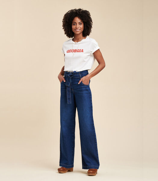 Grote en riem jeans biologisch katoen