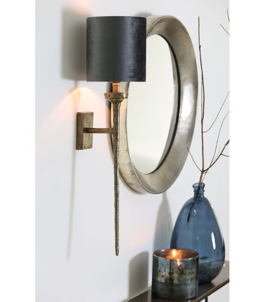 Wandlamp Torch - Zilver - 21x9.5x75cm