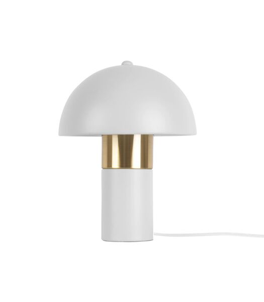 Lampe de table Seta - blanc/or - Ø20x26cm