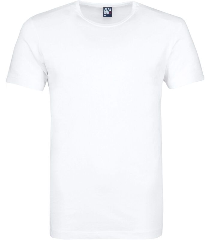 Alan Red Aanbieding Derby O-Hals T-shirts Wit (3Pack) image number 2