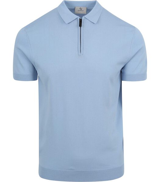 Cool Dry Knit Polo Lichtblauw