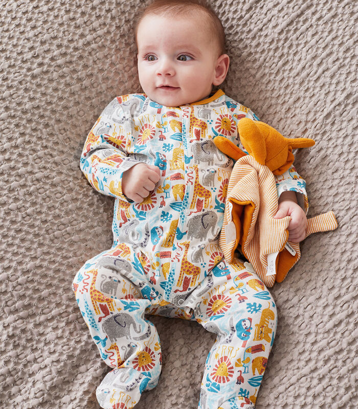 Jersey pyjama met prints, meerkleurig image number 0