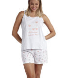 Pyjama's loungewear shorts tanktop Always Love You image number 0