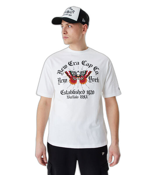 T-shirt oversize graphic papillon