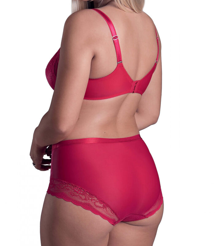 Slip taille haute Evelyn rouge image number 4