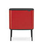 Bo Touch Bin, 3 x 11L - Passion Red image number 0