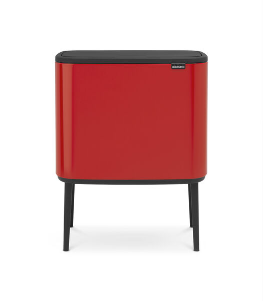 Bo Touch Bin, 3 x 11 litres - Passion Red