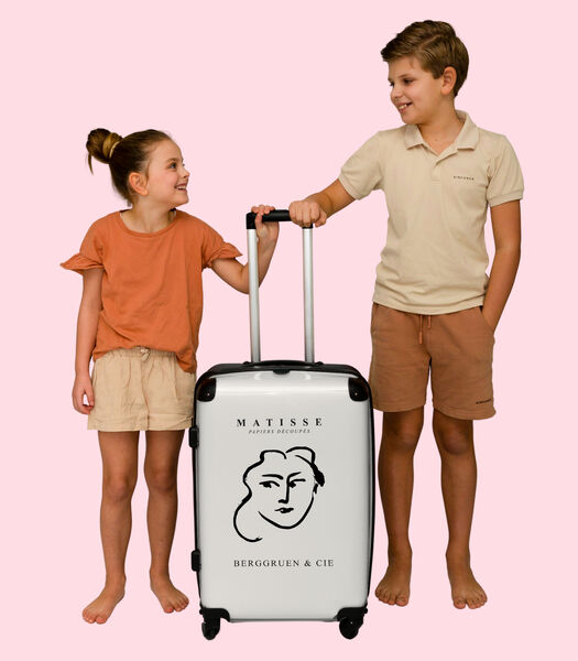 Bagage à main Valise avec 4 roues et serrure TSA (Matisse - Art - Femme - Art linéaire - Abstrait)