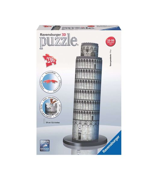 3D puzzel gebouw Toren van Pisa - 216 stukjes