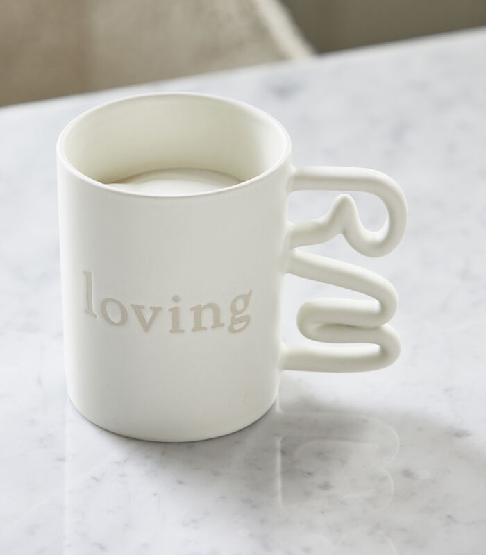 RM Loving - Mug avec texte blanc mat avec anse organique image number 1