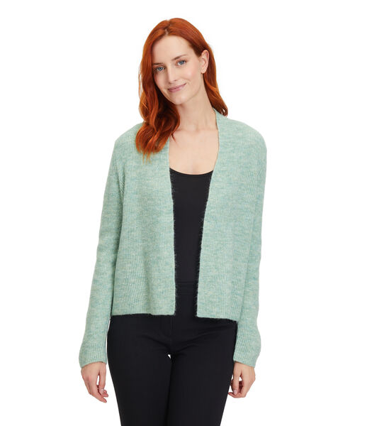 Cardigan en maille à détails tricotés