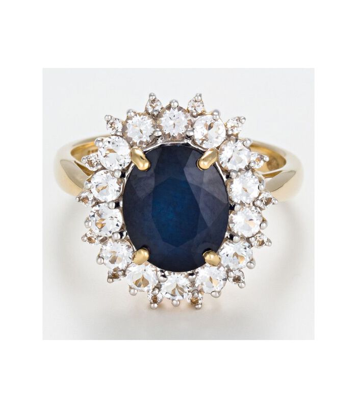 Ring 'Soleil Bleu' geelgoud image number 2